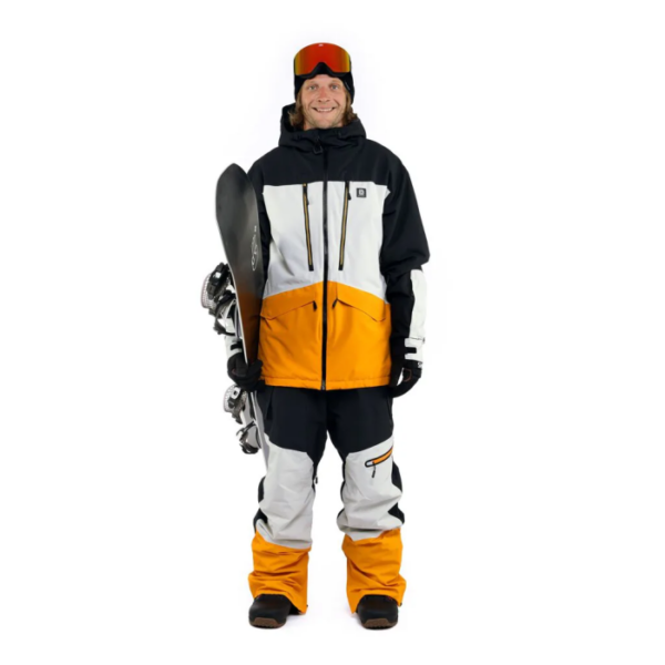 HALEN II SHELL JACKET (black/radiant yellow)