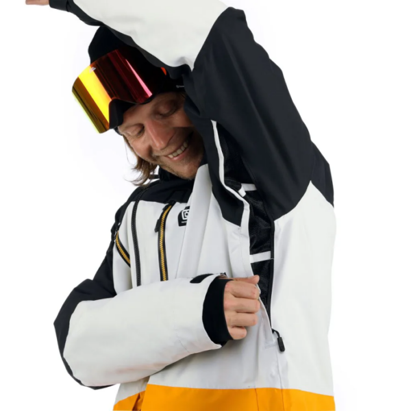 HALEN II SHELL JACKET (black/radiant yellow)