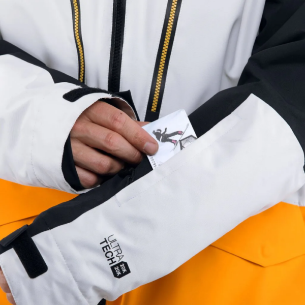 HALEN II SHELL JACKET (black/radiant yellow)